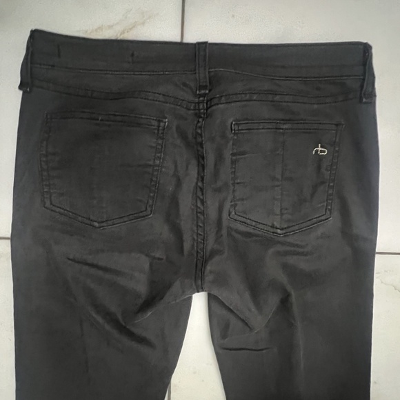 RAG & BONE WOMEN’S STRAIGHT LEG SKINNY JEAN, SIZE US 27, MATTE BLACK/GRAY - Picture 8 of 14